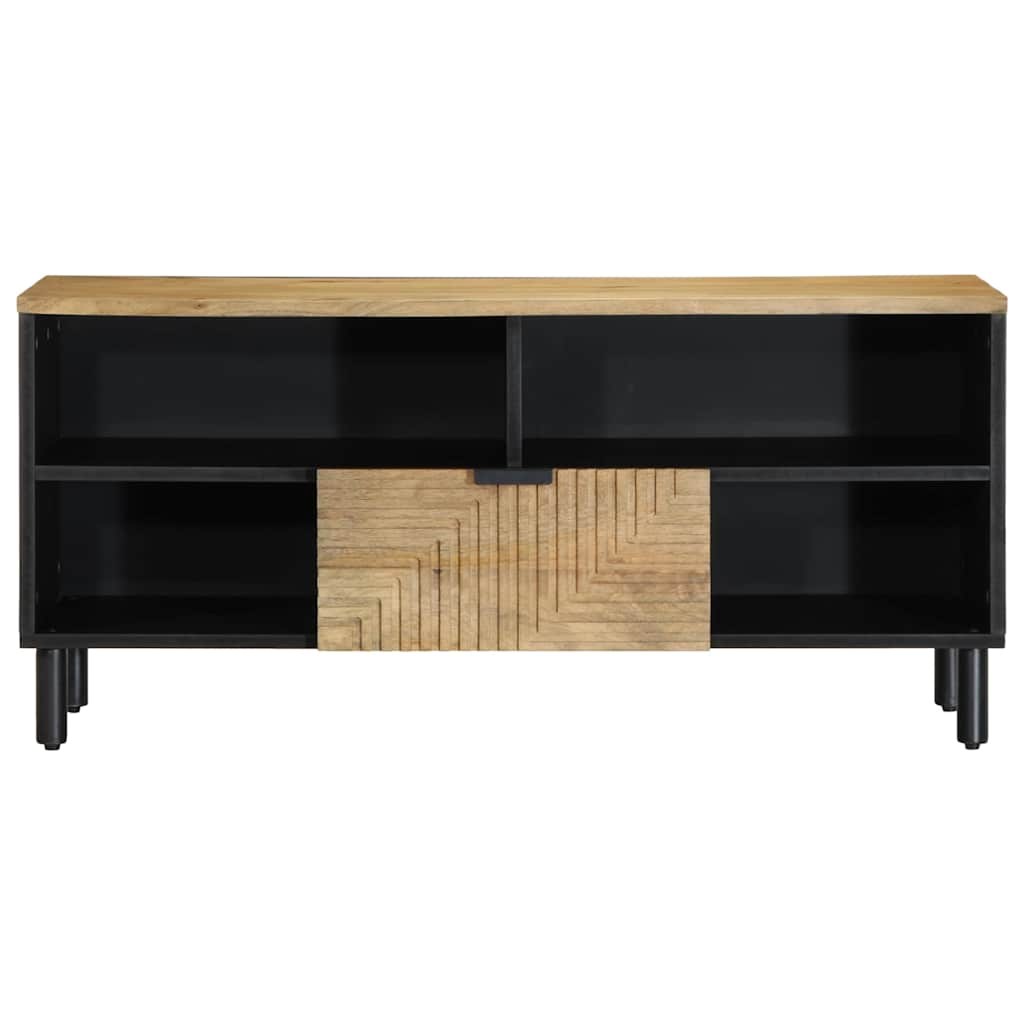 TV Cabinet Brown 100x33x46 cm Solid Wood Mango