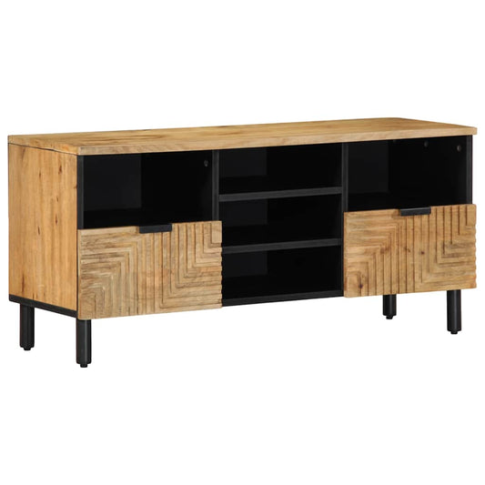 TV Cabinet Brown 100x33x46 cm Solid Wood Mango