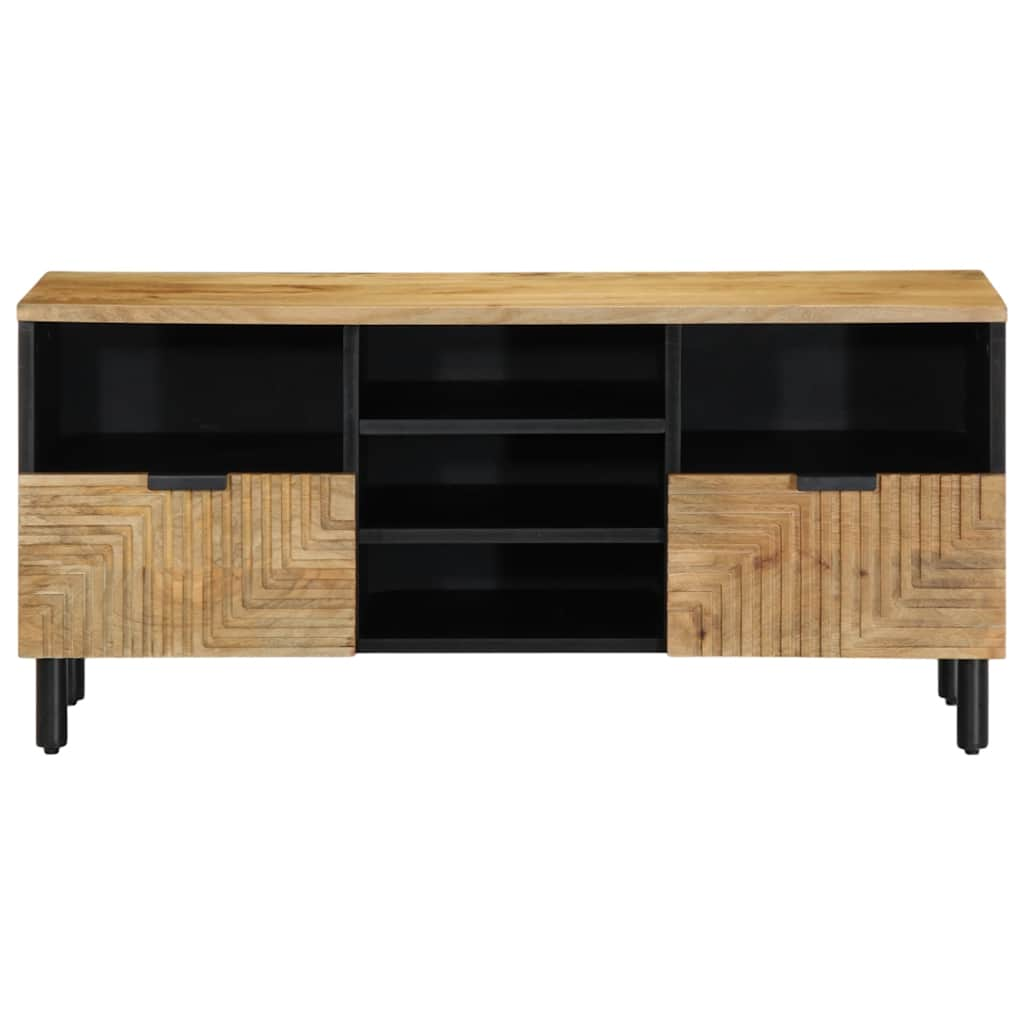 TV Cabinet Brown 100x33x46 cm Solid Wood Mango