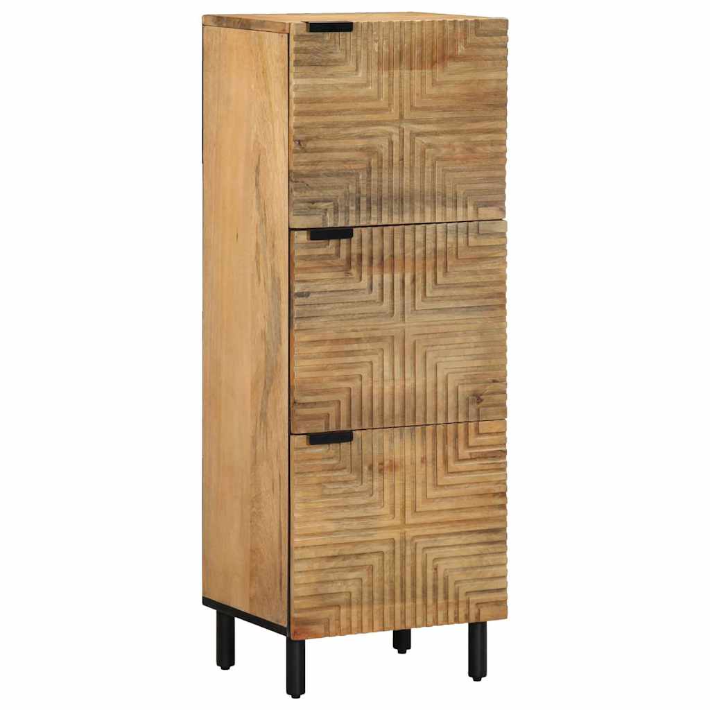 Highboard Brown 40x33x110 cm Solid Wood Mango