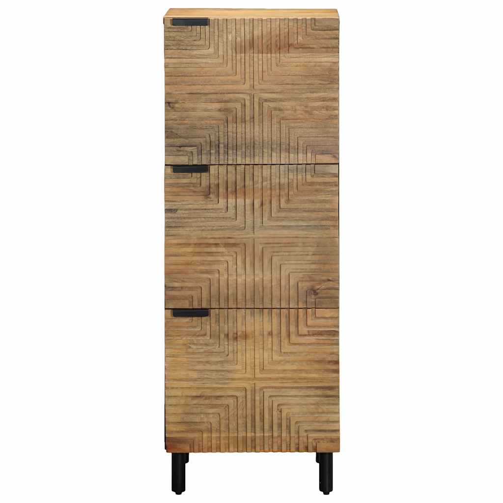 Highboard Brown 40x33x110 cm Solid Wood Mango