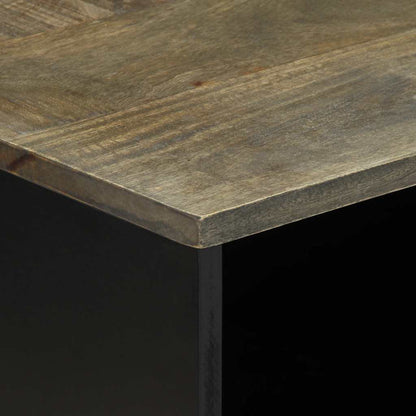 Coffee Table Light Grey 80x50x40 cm Solid Wood Mango