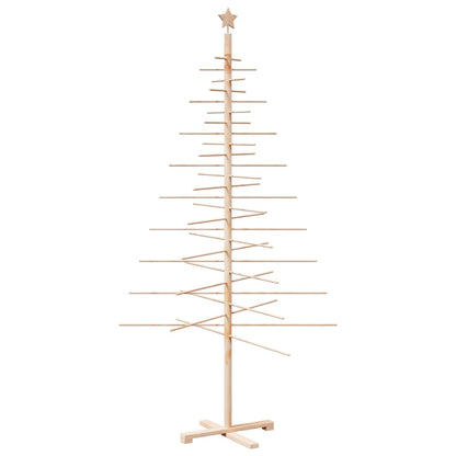 Wooden Christmas Tree for Decoration 210 cm Solid Wood Pine