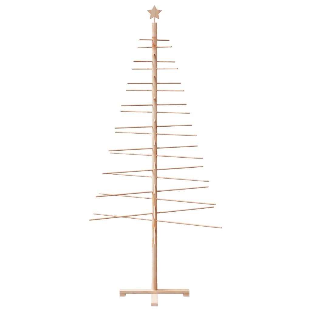 Wooden Christmas Tree for Decoration 210 cm Solid Wood Pine