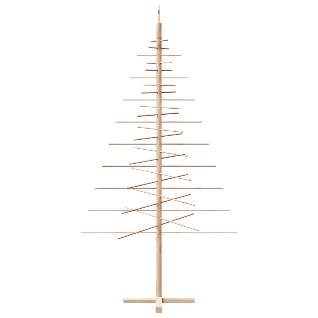 Wooden Christmas Tree for Decoration 210 cm Solid Wood Pine