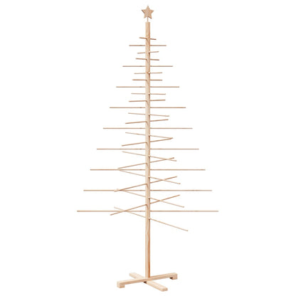 Wooden Christmas Tree for Decoration 210 cm Solid Wood Pine