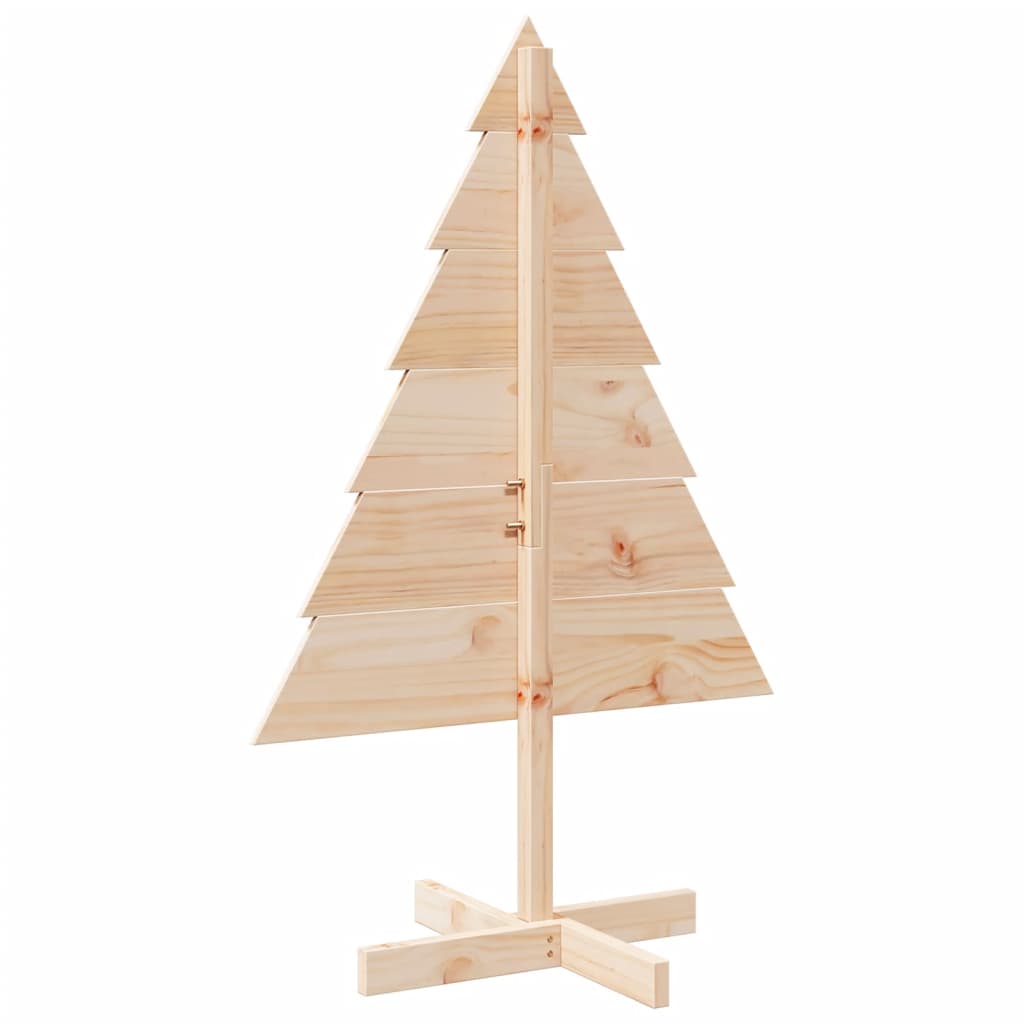 Wooden Christmas Tree for Decoration 110 cm Solid Wood