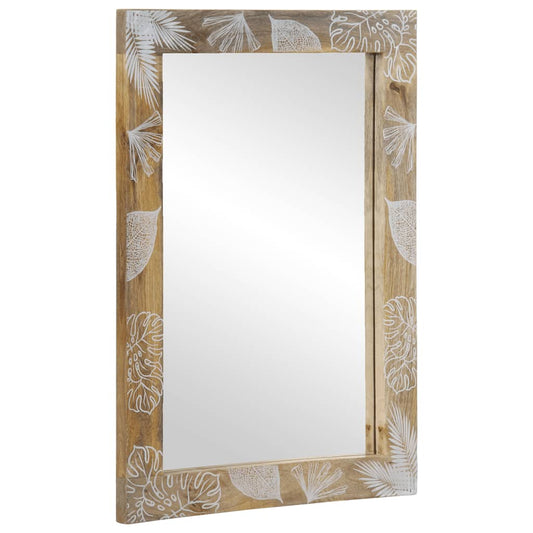 Bathroom Mirror 50x3x70 cm Solid Wood Mango