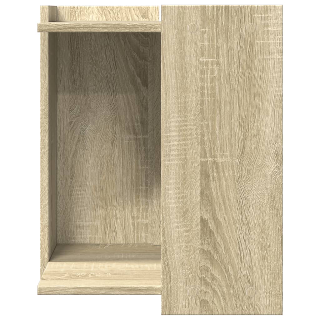 Cat Litter Box Enclosure Sonoma Oak 42x42x51 cm Engineered Wood