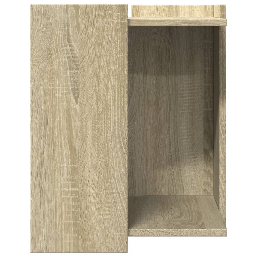 Cat Litter Box Enclosure Sonoma Oak 42x42x51 cm Engineered Wood