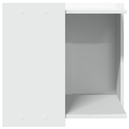 Cat Litter Box Enclosure White 53x53x51 cm Engineered Wood