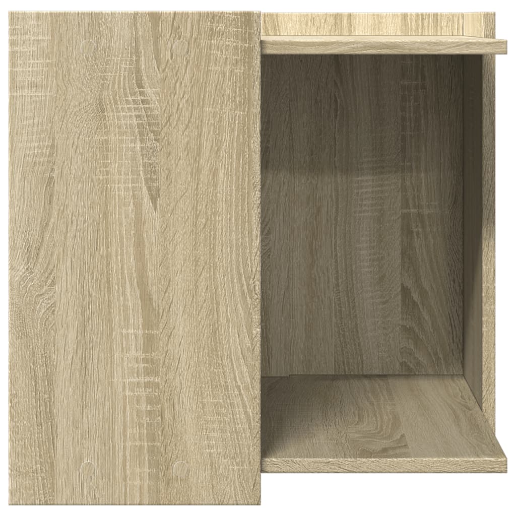 Cat Litter Box Enclosure Sonoma Oak 53x53x51 cm Engineered Wood