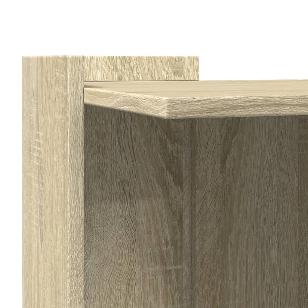 Cat Litter Box Enclosure Sonoma Oak 53x53x51 cm Engineered Wood