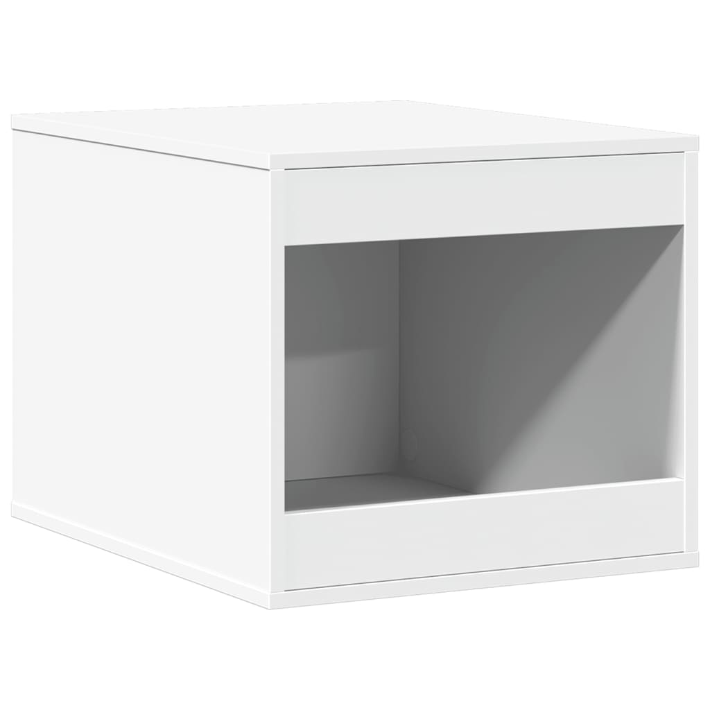 Cat Litter Box Enclosure White 47x59x42 cm Engineered Wood