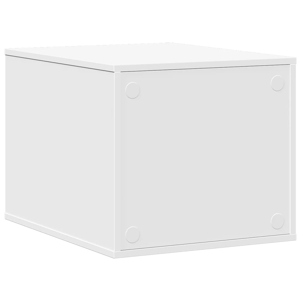 Cat Litter Box Enclosure White 47x59x42 cm Engineered Wood