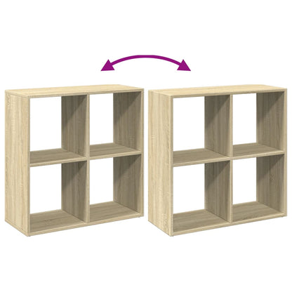 Room Divider Bookcase Sonoma Oak 69.5x29x69.5 cm Engineered Wood