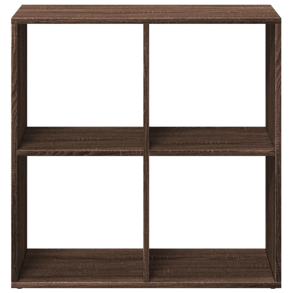 Room Divider Bookcase Brown Oak 69.5x29x69.5 cm Engineered Wood