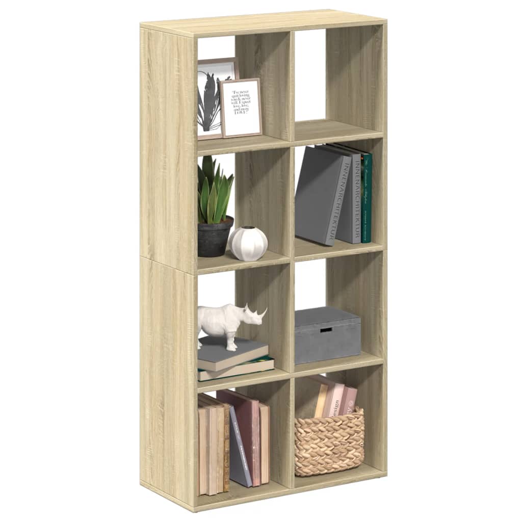 Room Divider Bookcase Sonoma Oak 69.5x29x137.5 cm Engineered Wood