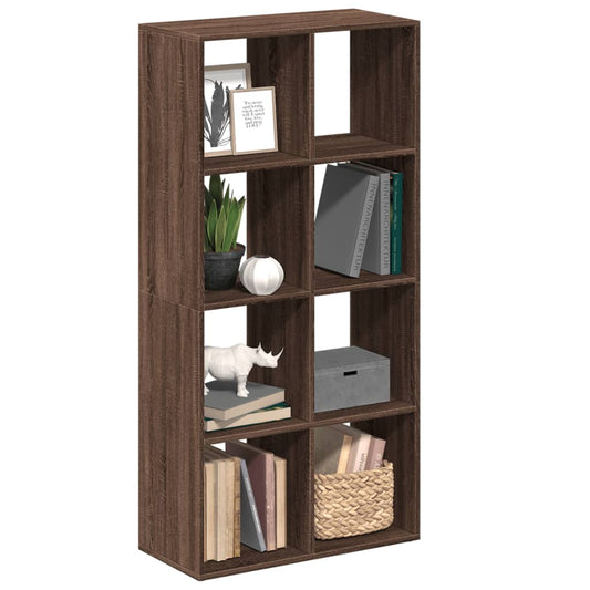 Room Divider Bookcase Brown Oak 69.5x29x137.5 cm Engineered Wood