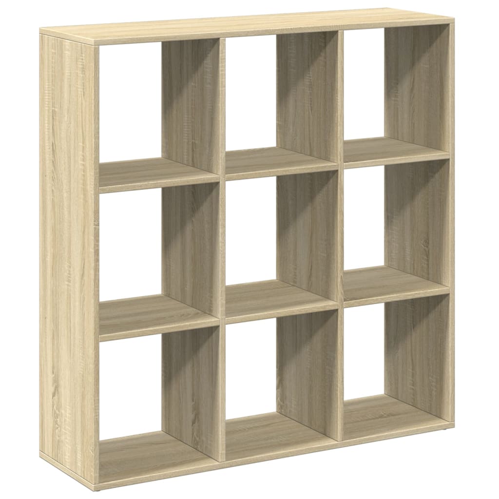 Room Divider Bookcase Sonoma Oak 102x29x103.5 cm Engineered Wood