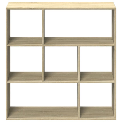 Room Divider Bookcase Sonoma Oak 102x29x103.5 cm Engineered Wood