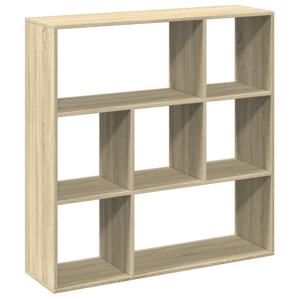 Room Divider Bookcase Sonoma Oak 102x29x103.5 cm Engineered Wood