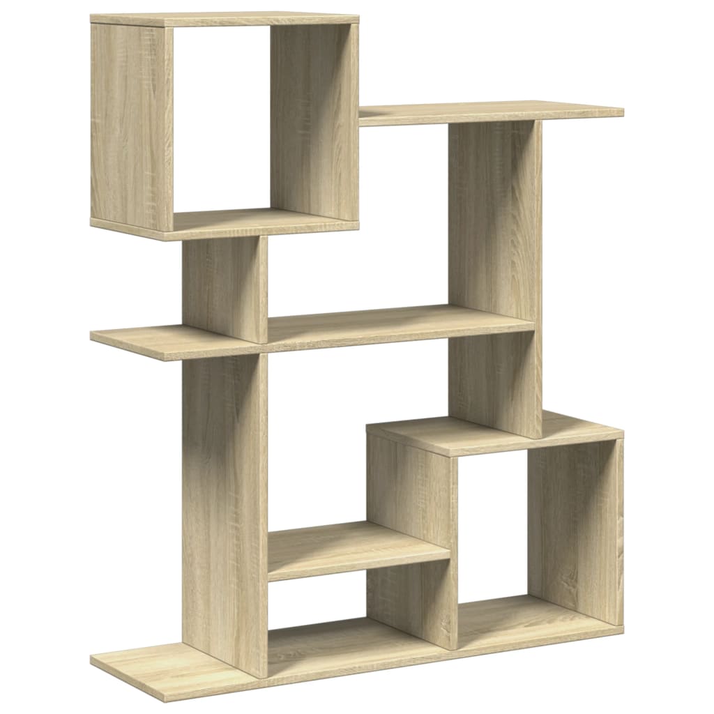 Room Divider Bookcase Sonoma Oak 92x29x112 cm Engineered Wood