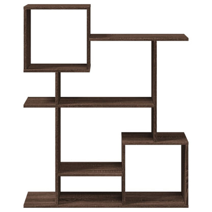 Room Divider Bookcase Brown Oak 92x29x112 cm Engineered Wood