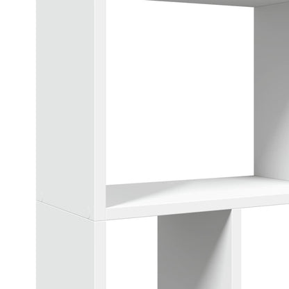 Bookcase White 60x20x120 cm Engineered Wood