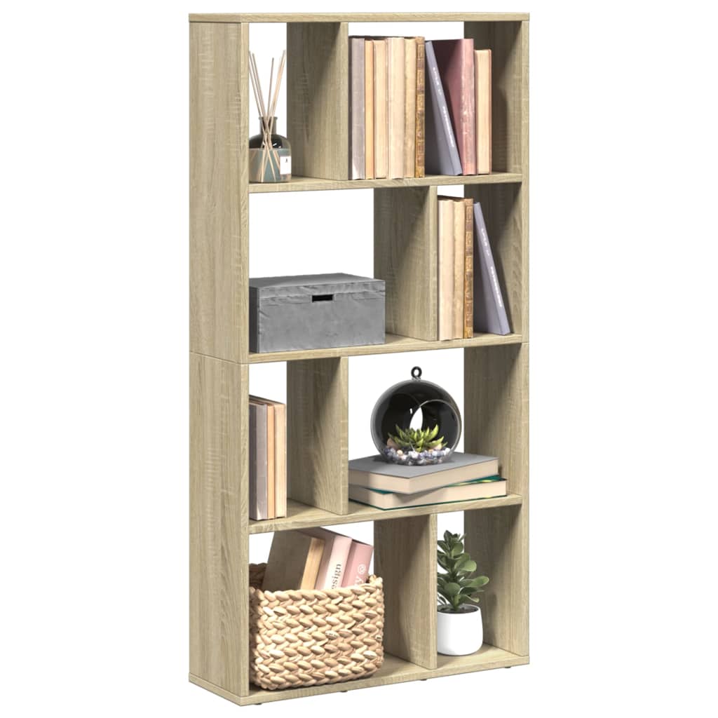 Bookcase Sonoma Oak 60x20x120 cm Engineered Wood