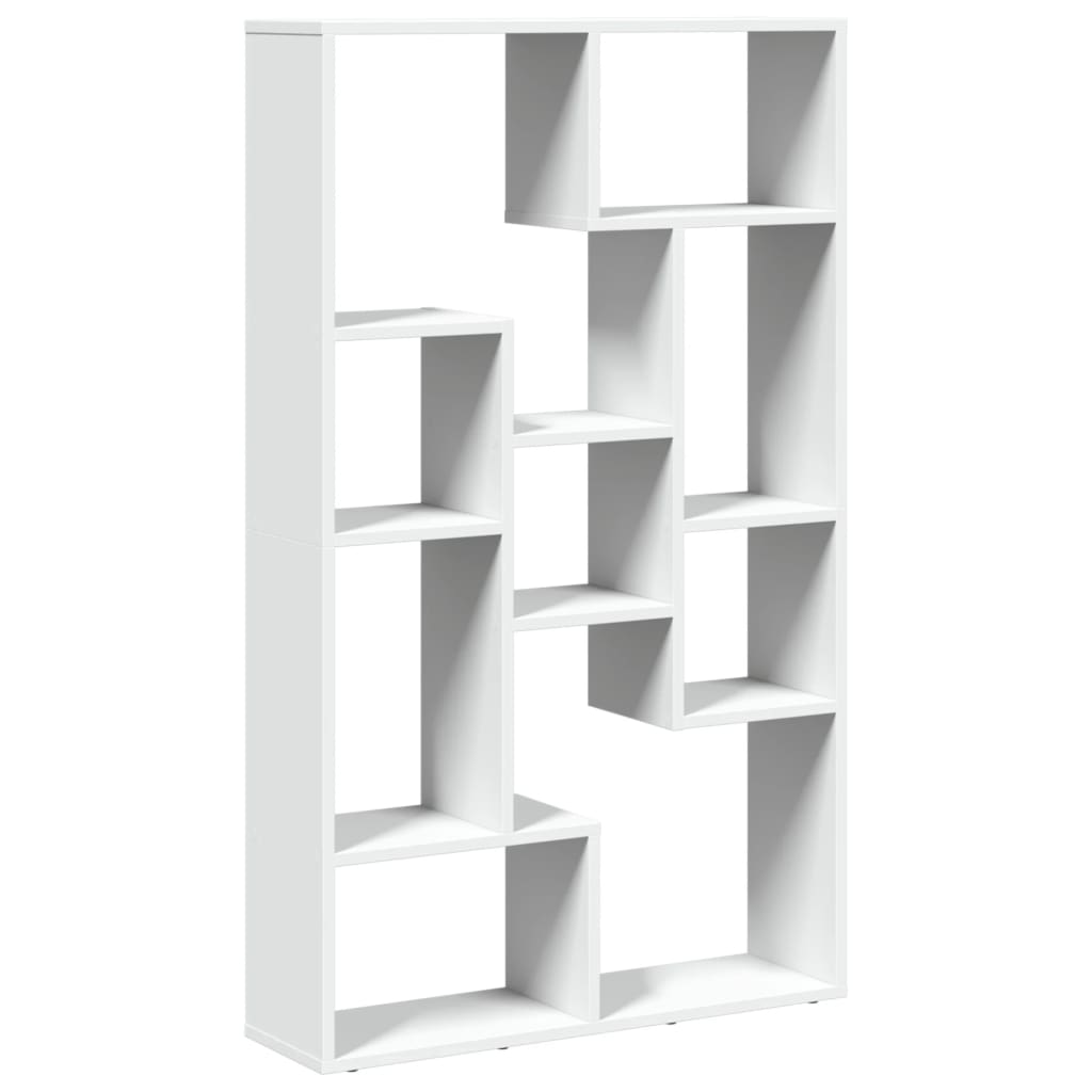 Bookcase White 72x20x120 cm Engineered Wood