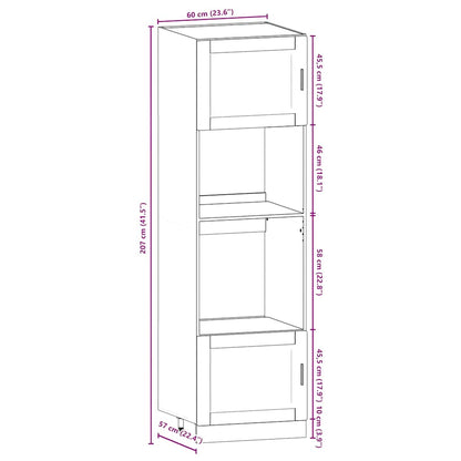 7 Piece Kitchen Cabinet Set Kalmar Black Engineered Wood