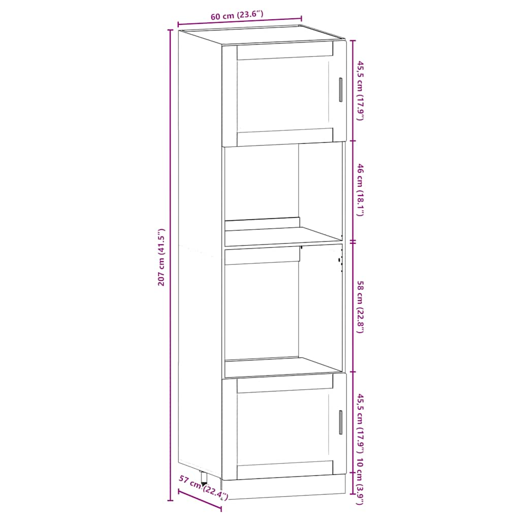 7 Piece Kitchen Cabinet Set Kalmar Sonoma Oak Engineered Wood