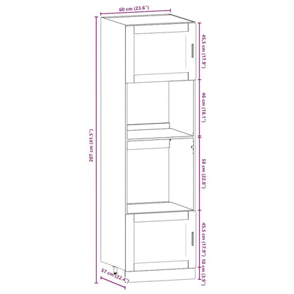 7 Piece Kitchen Cabinet Set Kalmar Concrete Grey Engineered Wood