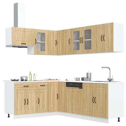 11 Piece Kitchen Cabinet Set Kalmar Sonoma Oak Engineered Wood