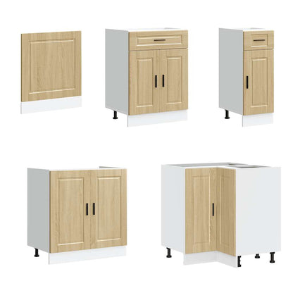 11 Piece Kitchen Cabinet Set Porto Sonoma Oak Engineered Wood