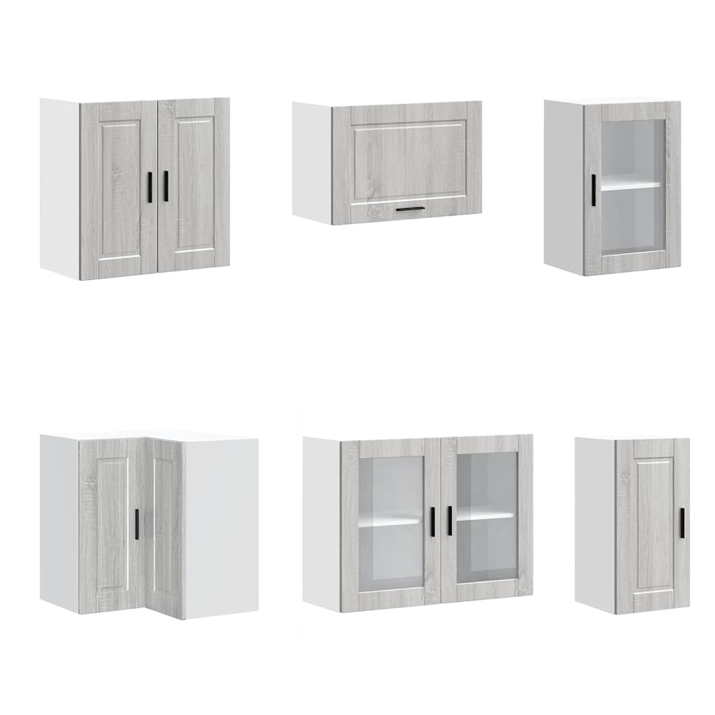 11 Piece Kitchen Cabinet Set Porto Grey Sonoma Engineered Wood