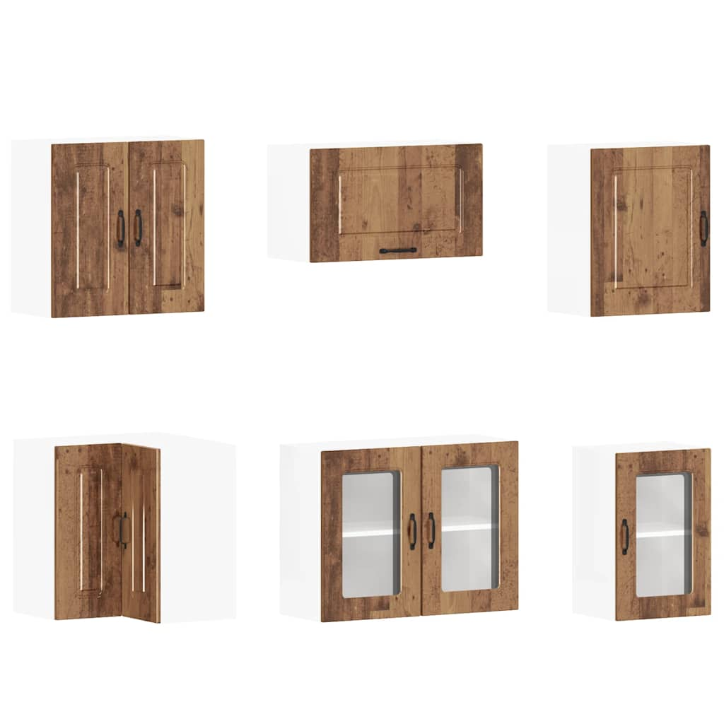 11 Piece Kitchen Cabinet Set Kalmar Old Wood Engineered Wood