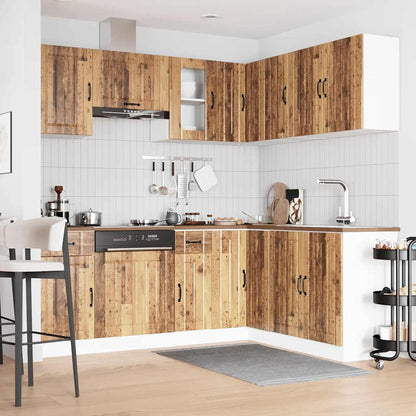 11 Piece Kitchen Cabinet Set Lucca Old Wood Engineered Wood