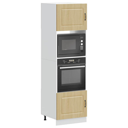 Oven Cabinets 2 pcs Lucca Sonoma Oak Engineered Wood