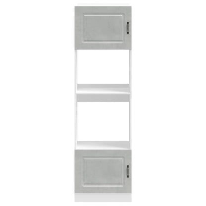 Oven Cabinets 2 pcs Lucca Concrete Grey Engineered Wood