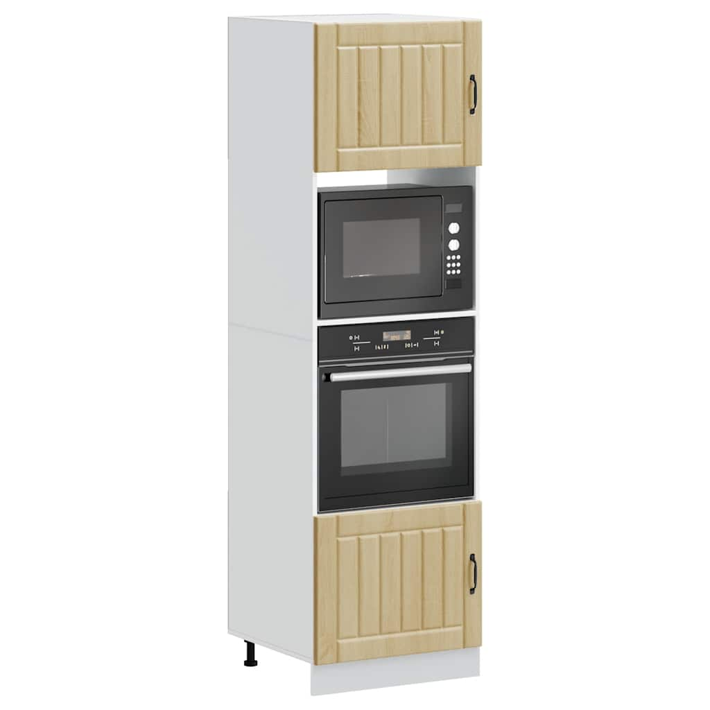 Oven Cabinets 2 pcs Kalmar Sonoma Oak Engineered Wood