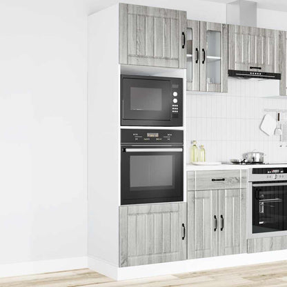 Oven Cabinets 2 pcs Kalmar Grey Sonoma Engineered Wood