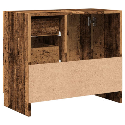 Sink Cabinet Old Wood 63x30x54 cm Engineered Wood