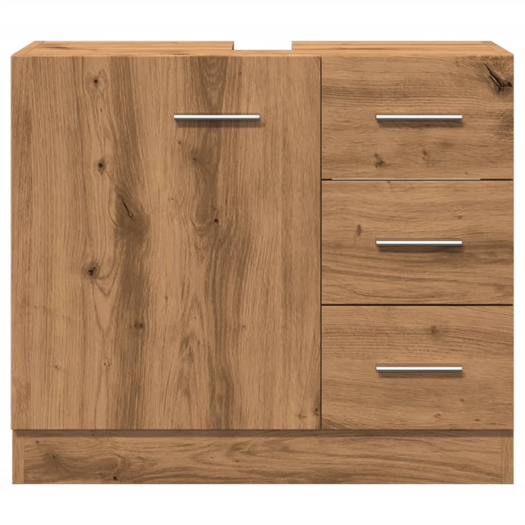 Sink Cabinet Artisian Oak 63x30x54 cm Engineered Wood