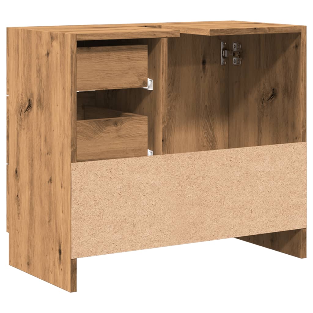 Sink Cabinet Artisian Oak 63x30x54 cm Engineered Wood