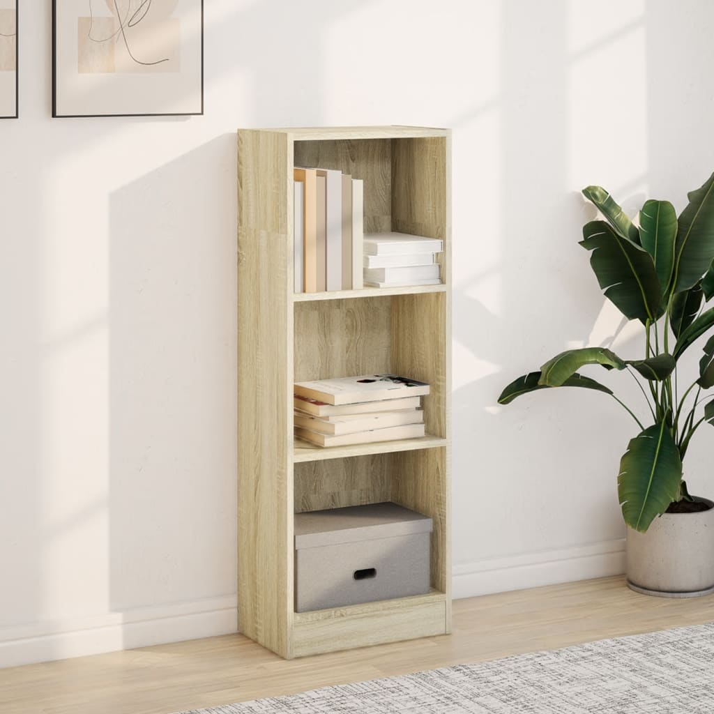 Bookcase Sonoma Oak 40x24x109 cm Engineered Wood