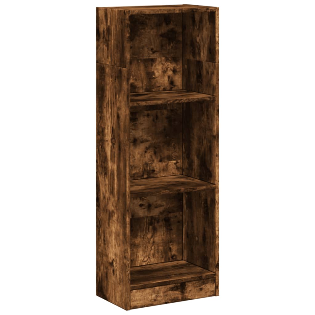 Bookcase Smoked Oak 40x24x109 cm Engineered Wood