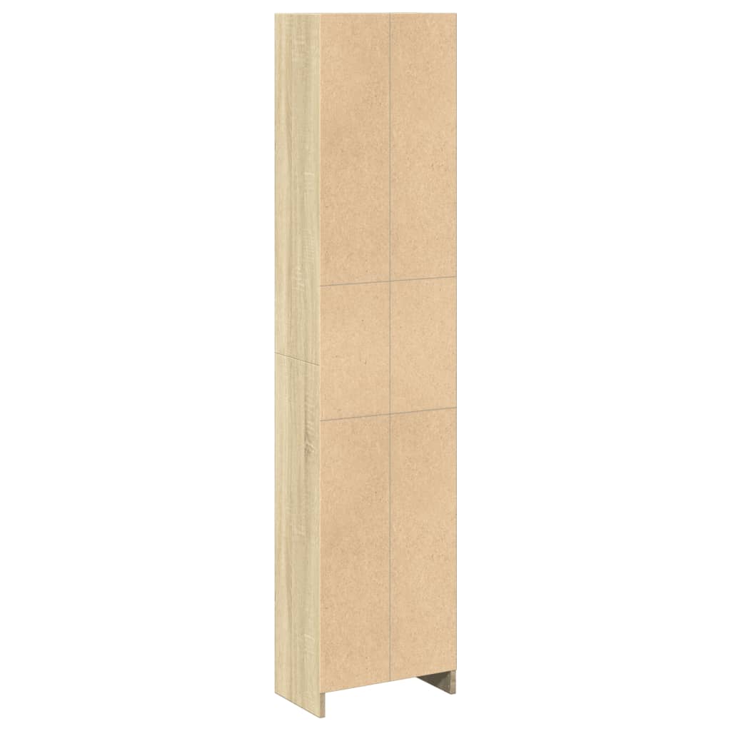 Bookcase Sonoma Oak 40x24x176 cm Engineered Wood