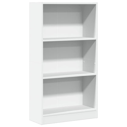 Bookcase White 60x24x109 cm Engineered Wood